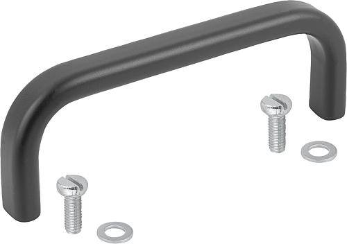 BÜGELGRIFF L=245 ALUMINIUM, SCHWARZ ELOXIERT, A=235, D=M05