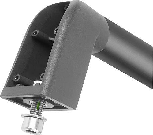 ROHRGRIFF BIGHAND, A=180, D=8 ALUMINIUM SCHWARZ ELOXIERT, KOMP:THERMOPLAST SCHWARZGRAU RAL7021, DECKEL:ROT-5