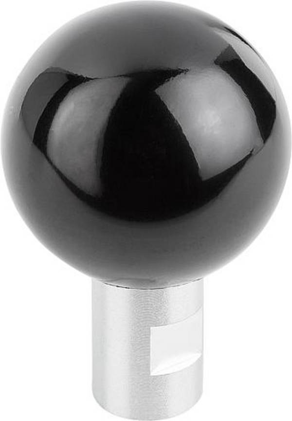 KUGELGRIFF DREHBAR D1=50 D=M12 DUROPLAST, KOMP:STAHL