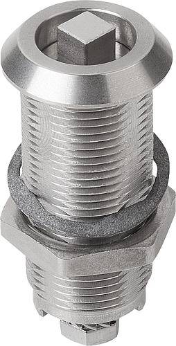 DREHRIEGEL VERLÄNGERTES GEHÄUSE, MIT VIERKANT 7MM, H=30, D=28, EDELSTAHL