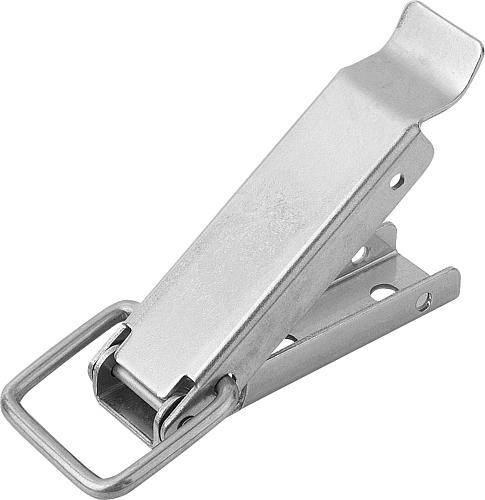 SPANNVERSCHLUSS MIT SPANNBÜGEL, ANSCHRAUBBOHRUNG VERDECKT, FORM:A, EDELSTAHL BLANK, F1=2000-0