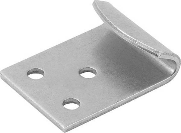GEGENHAKEN FÜR SPANNVERSCHLUSS, MIT SPANNBÜGEL, FORM:A, EDELSTAHL BLANK