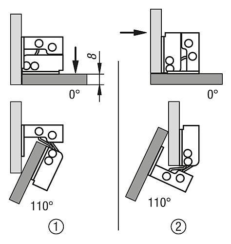 SCHARNIER INNENLIEGEND, 125GRAD, A=44, B=29, C=32, STAHL VERZINKT-5