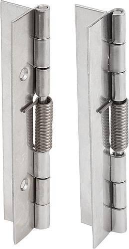 FEDERSCHARNIER FEDER ÖFFNEND, OHNE BOHRUNG A=40, B=120, FORM:A, ALUMINIUM BLANK-0