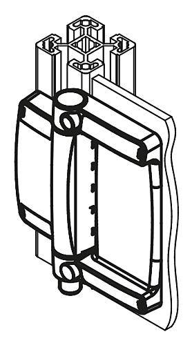 SICHERH.SCHARNIERSCHALTER 98X116, FORM:B, ZINK, LANGE AUSFÜHRUNG, KOMP:KUNSTSTOFF, AUSSENANBAU, LEITUNG-5