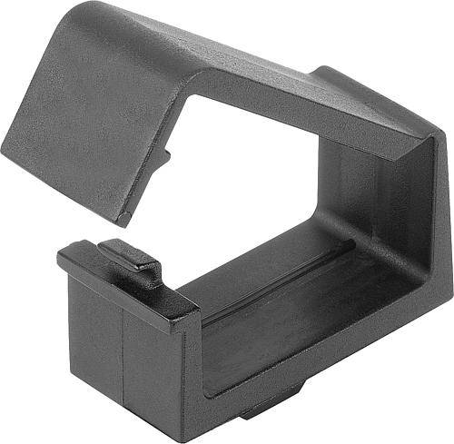 KABELHALTER MIT HAMMER, FORM:A POLYAMID, SCHWARZ, TYP B-0