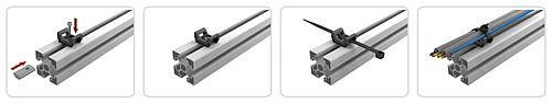 KABELBINDERBLOCK POLYAMID, SCHWARZ, TYP I UND TYP B-5