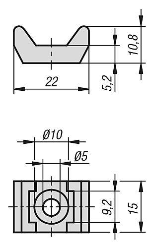 KABELBINDERBLOCK POLYAMID, SCHWARZ, TYP I UND TYP B-1