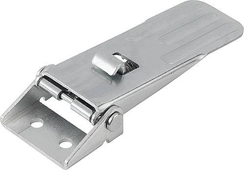 SPANNVERSCHLUSS MIT SPANNHAKEN EINSTELLBAR, ANSCHRAUBBOHRUNG SICHTBAR, FORM:B MIT SICHERUNG, STAHL VERZINKT-0