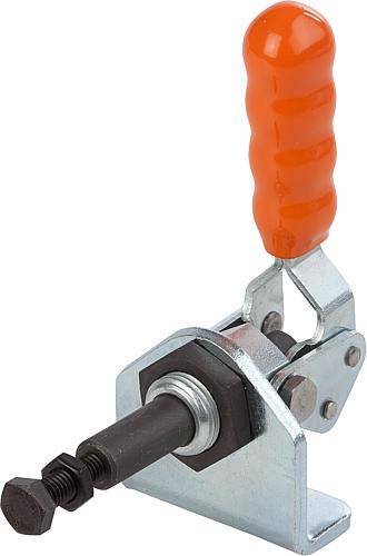 SCHUBSTANGENSPANNER, OHNE KONSOLE STANDARD, F2=2000, EDELSTAHL BLANK, KOMP:KUNSTSTOFF ORANGE-0