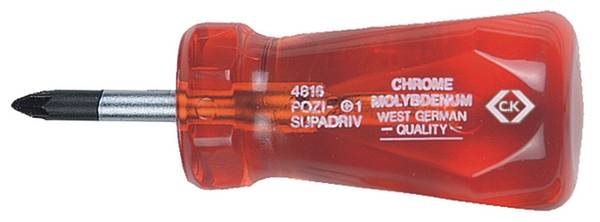 C.K  T4816 1 Werkstatt Kreuzschlitz-Schraubendreher PZ 1 Klingenlänge: 25 mm DIN ISO 8764