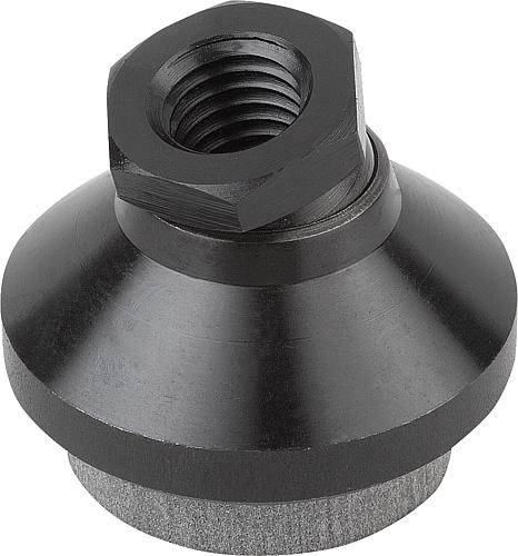 GELENKTELLER SCHWINGUNGSDÄMPFEND D1=M20, D=60, H=50, STAHL-0