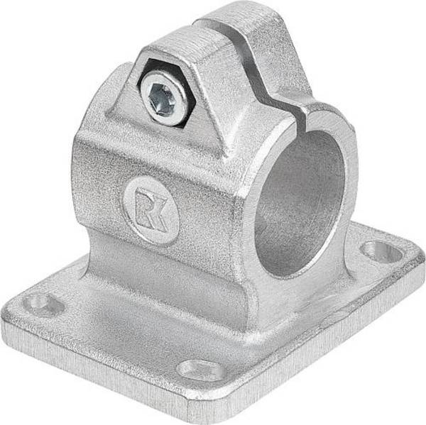 ROHRVERBINDER MIT FLANSCH M=105 G=80 L=87 ALUMINIUM, FÜR RUNDROHRE, KOMP:STAHL, A=40,17
