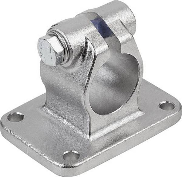 ROHRVERBINDER MIT FLANSCH M=80 G=80 L=80, FORM:B EDELSTAHL, FÜR RUNDROHRE, A=40,17