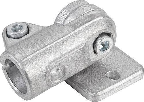 ROHRVERBINDER MIT GELENKFUß G=50 ALUMINIUM, FÜR RUNDROHRE, A=16,1-0