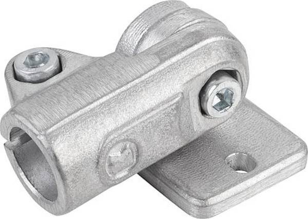 ROHRVERBINDER MIT GELENKFUß G=50 ALUMINIUM, FÜR RUNDROHRE, A=16,1