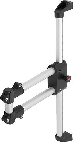 MONITORHALTERUNG TRAGARM DOPPELT, THERMOPLAST, HÖHENVERSTELLBAR, KOMP:ALUMINIUM-0