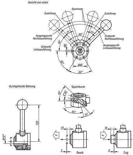 SPANNELEMENT ACTIMA MIT DURCHGANGSBOHRUNG STAHL, RECHTS/DRUCK-1