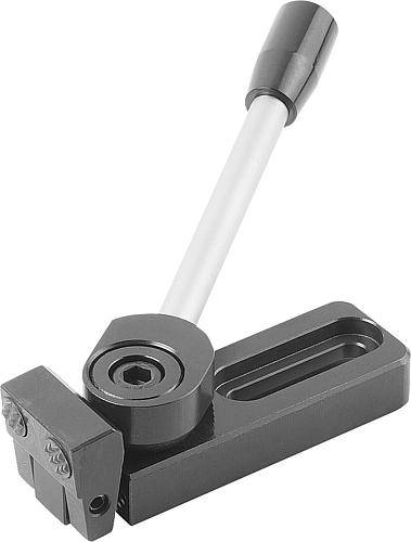 NIEDERZUGSPANNER RECHTS A=121,5 40X39, FORM:B STAHL-0