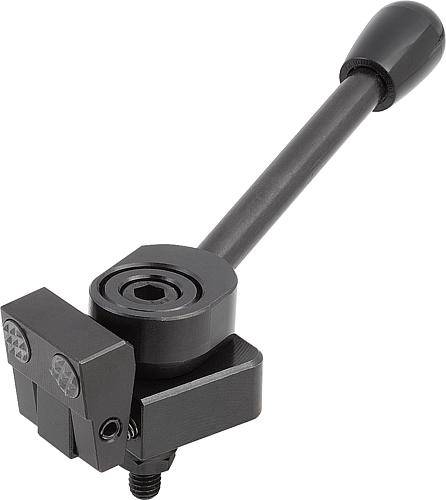 NIEDERZUGSPANNER LINKS A=38,5 25X24, FORM:B STAHL-0