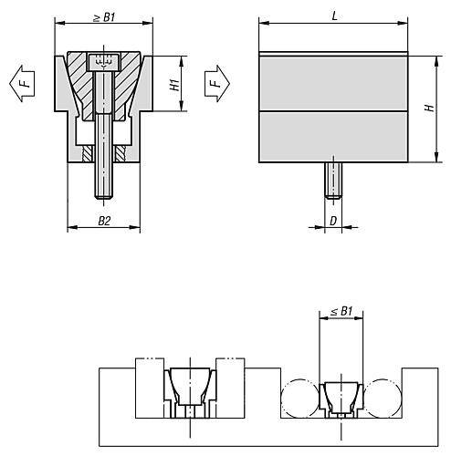 KEILSPANNER D=M12, L=47,6, ALUMINIUM ELOXIERT, KOMP:EINSATZSTAHL BRÜNIERT-2