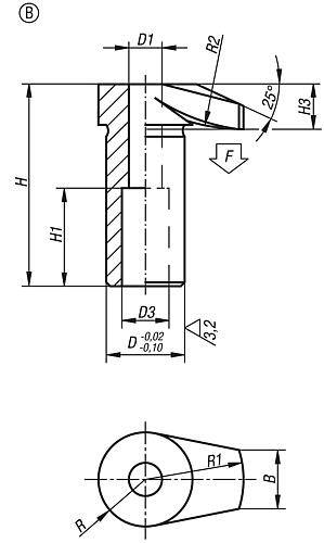 SPANNHAKEN D=32, FORM:B VERGÜTUNGSSTAHL-4
