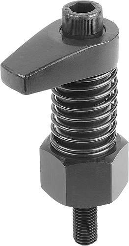 SPANNHAKEN MIT BUND D1=M16, R=60, H=50-65-0