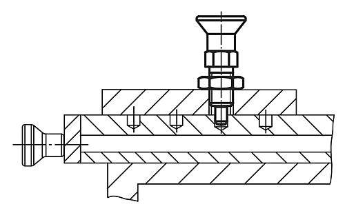 ARRETIERBOLZEN GR.9 D1=M06X0,75, D=3, FORM:A OHNE RASTNUT, OHNE KONTERMUTTER, M. VERLÄNGERT. ARRETIERST, STAHL-1