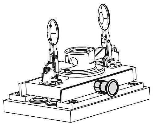 ARRETIERBOLZEN GR.2 D1=M12X1,5, D=6, FORM:C MIT RASTNUT OHNE KONTERMUTTER, STAHL GEHÄRTET, KOMP:THERMOPLAST-1