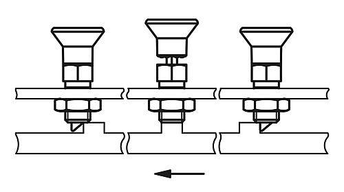 ARRETIERBOLZEN MIT VERDREHSICHERUNG GR.3 D1=M16, D=8, FORM:B, STAHL BRÜNIERT, KOMP:THERMOPLAST SCHWARZGRAU-6