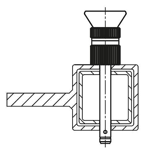 KUGELSPERRBOLZEN MIT PILZGRIFF VERSTELLBAR, D1=8, L=35-45, EDELSTAHL, KOMP:EDELSTAHL-6