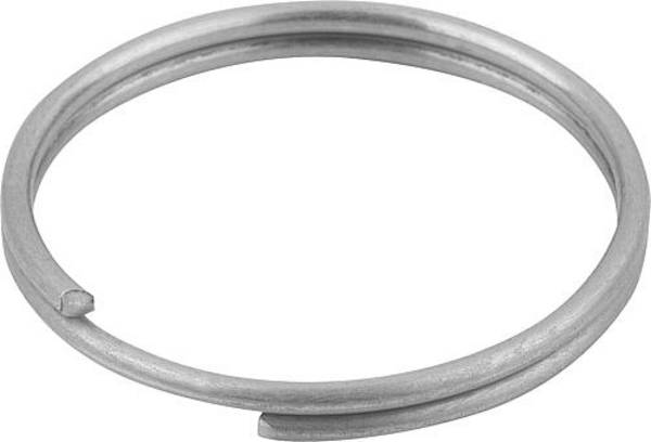 SCHLÜSSELRING D=15 EDELSTAHL 1.4310, BLANK