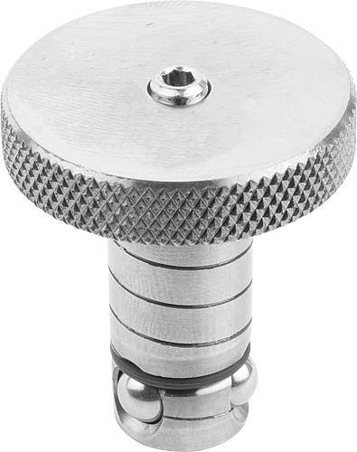 POSITIONIERZYLINDER BALL LOCK EDELSTAHL, D=20, L=44,4-0