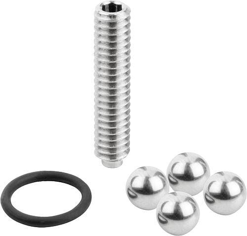 POSITIONIERZYLINDER BALL LOCK EDELSTAHL, D=35, L=71-6