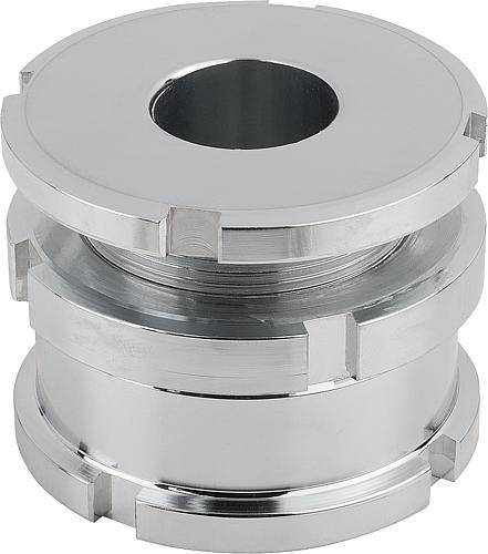 HÖHENVERSTELL-ELEMENT NIEDRIGE FORM, D=17,5 VERGÜTUNGSSTAHL, D2=45-0