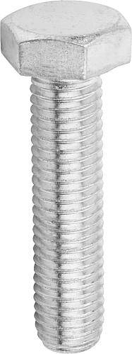 SECHSKANTSCHRAUBE DIN933, GEWINDE DURCHGÄNGIG M06X10, STAHL 10.9 GALVANISCH VERZINKT-0
