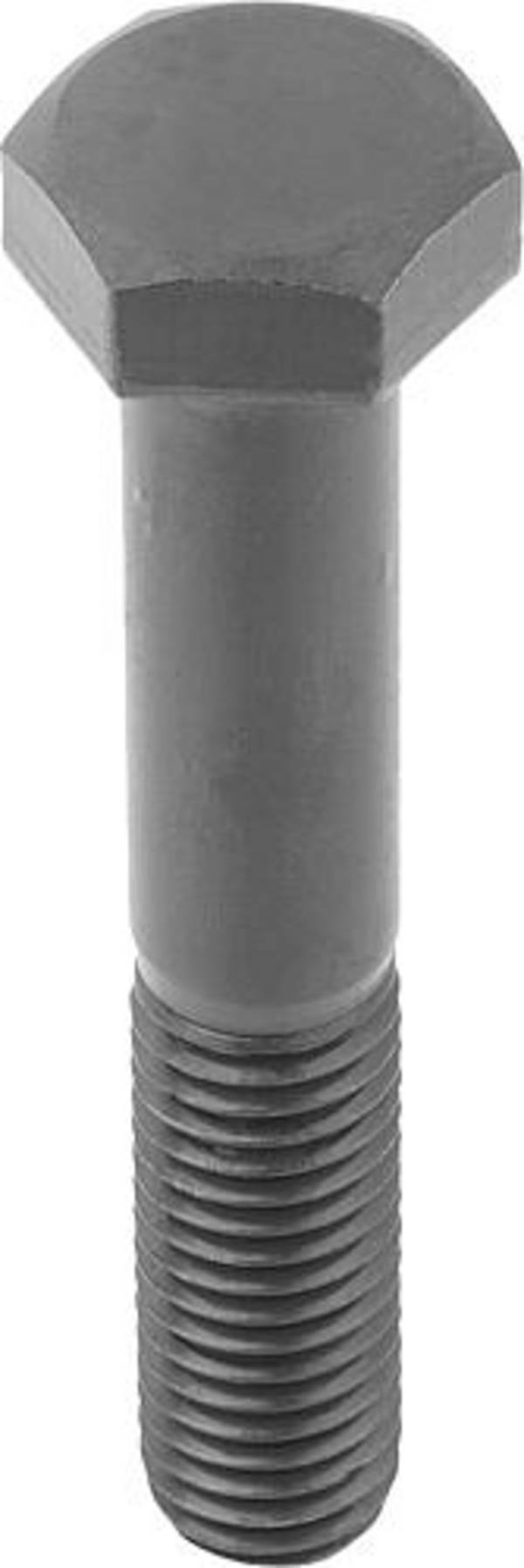 SECHSKANTSCHRAUBE MIT SCHAFT DIN931, ISO4014 M04X50, SW=7, STAHL 8.8 BLANK (SCHWARZ)
