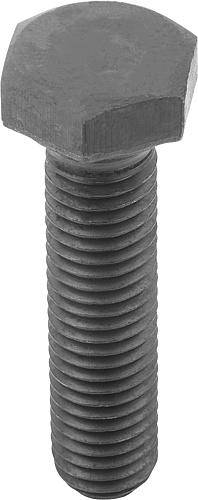 SECHSKANTSCHRAUBE DIN933, GEWINDE DURCHGÄNGIG M06X16, STAHL 8.8 BLANK (SCHWARZ)-0