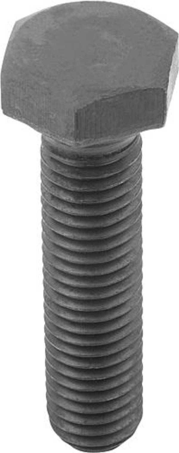 SECHSKANTSCHRAUBE DIN933, GEWINDE DURCHGÄNGIG M08X45, STAHL 8.8 BLANK (SCHWARZ)
