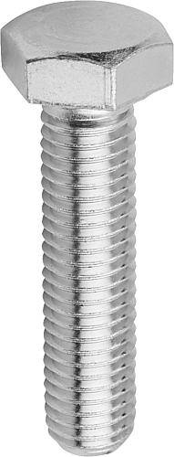 SECHSKANTSCHRAUBE DIN933, GEWINDE DURCHGÄNGIG M04X18, STAHL 8.8 GALVANISCH VERZINKT-0