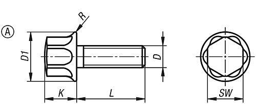 SECHSKANTSCHRAUBE FORM:A GEWINDE DURCHGÄNGIG HYGIENIC USIT® M04X10, EDELSTAHL 1.4404 POLIERT EHEDG-2