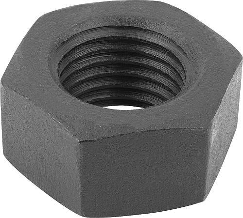 SECHSKANTMUTTER DIN934 M05, SW=8, STAHL 8 BLANK (SCHWARZ)-0