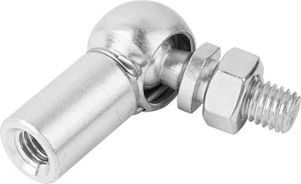 WINKELGELENK DIN71802 RECHTSGEWINDE, FORM:CS MIT SICHERUNGSBÜGEL, D1=16, INNEN- UND AUSSENGEWINDE M12, STAHL