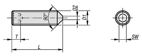 GEWINDESTIFT M.INNENSECHSKANT + SPITZE DIN EN ISO4027 M10X80, EDELSTAHL A2 70, BLANK-3