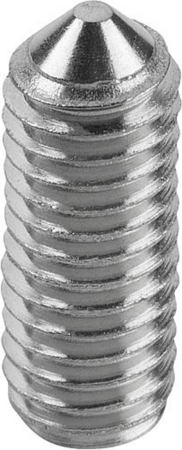 GEWINDESTIFT M.INNENSECHSKANT + SPITZE DIN EN ISO4027 M10X80, EDELSTAHL A2 70, BLANK