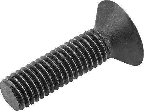 SENKSCHRAUBE MIT INNENSECHSKANT DIN EN ISO10642 M06X16 GEWINDE DURCHGEHEND, STAHL 8.8 BLANK (SCHWARZ)-0