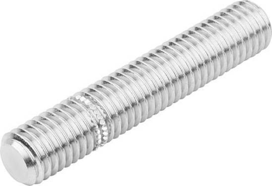 GEWINDESTIFT MIT EINSCHRAUBSTOPP D=M10X50, EDELSTAHL BLANK