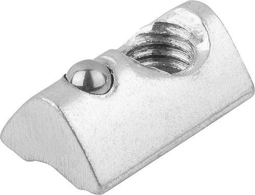 NUTENSTEIN EINSCHWENKBAR D=M04 B=10,5, FORM:A STAHL, MIT STEG