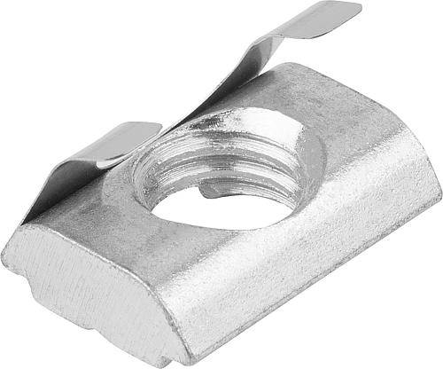 NUTENSTEIN EINSCHWENKBAR D=M04 B=11,6 STAHL, MIT FEDERBAND-0