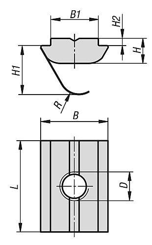 NUTENSTEIN EINSCHWENKBAR D=M05 B=14 STAHL, MIT FEDERBAND-5